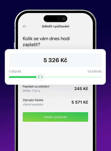 Zvol kolik se ti teď hodí zaplatit