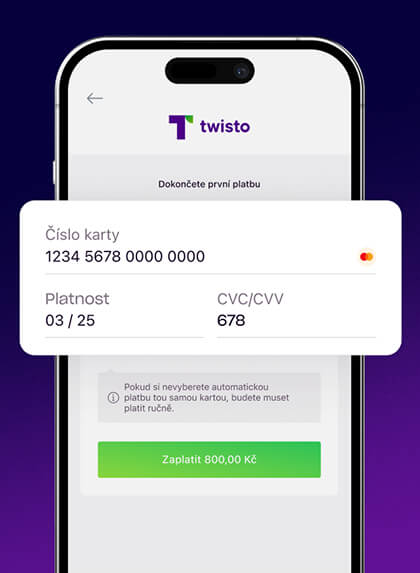 Zaplať kartou třetinu.