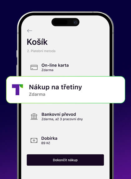 Zvol Twisto jako platební metodu v seznamu platební metod
